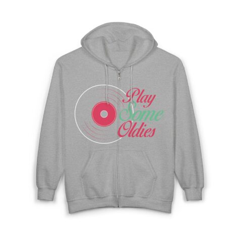 Retro Viny l Record - Jukin' Oldies Full Zip Hoodie